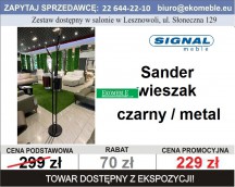 SIGNAL - WIESZAK SANDER CZARNY METAL 